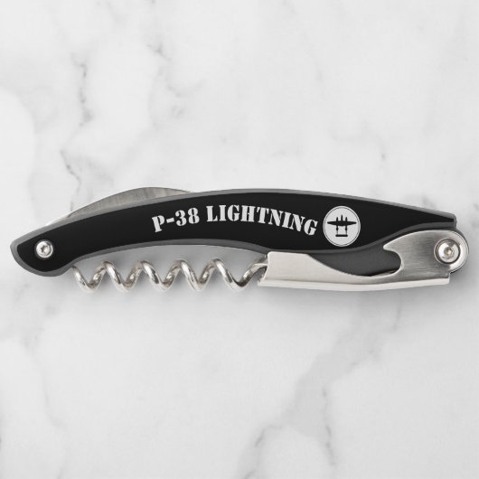 P-38 Blitzstift mit Silhouette im Kreis Kellnermesser (Rückseite)