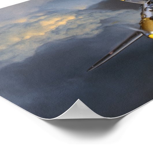 P-38 Jack Fellows Art Poster (Ecke)