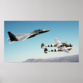 P-38 Lighning F-15 Eagle Poster (Vorne)