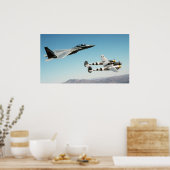 P-38 Lighning F-15 Eagle Poster (Küche)