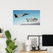 P-38 Lighning F-15 Eagle Poster (Heimbüro)