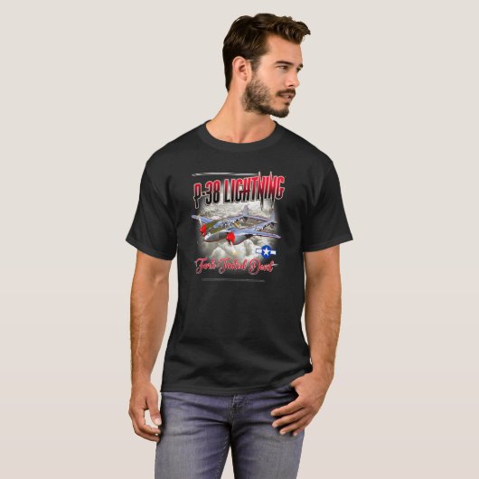 P 38 Lightning Fork Tail Devil T-Shirt (Vorne ganz)