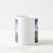 P-38 Lightning im Mittelmeerraum Kaffeetasse (Mittel)