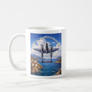 P-38 Lightning im Mittelmeerraum Kaffeetasse