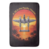 P-38 Lightning in the Pacific Badematte (Vorderseite Vertikal)