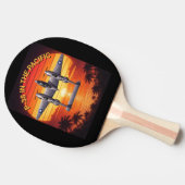 P-38 Lightning in the Pacific Theater Tischtennis Schläger (Seitenansicht)