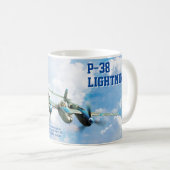 P-38 Lightning Kaffeetasse (VorderseiteRechts)