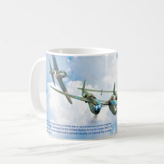 P-38 Lightning Kaffeetasse (Vorderseite Links)