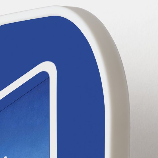 P-38 Lightning Over the Mediterranean Pickleball Schläger (Linke Seite)