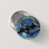 P-38-Lightning Starry Night Button (Vorne & Hinten)