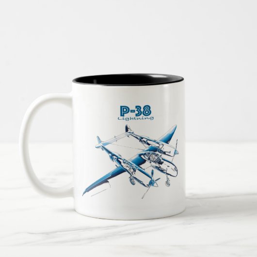 P-38 ZWEIFARBIGE TASSE (Links)