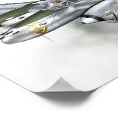 P-38L BELEUCHTUNGSPOSTER POSTER (Ecke)