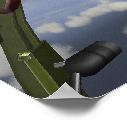 P-38L-LICHTCOCKPIT-ANZEIGE POSTER (Ecke)