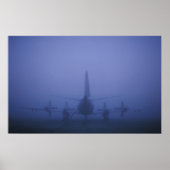 P-3 in Fog Bank Poster (Vorne)