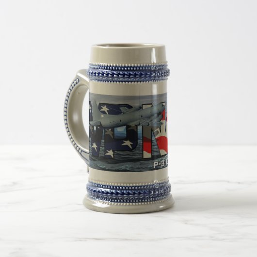 P-3 Orion Beer Stein Bierglas (Vorderseite Links)