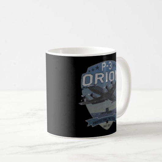 P-3 Orion Sub Hunter Asw Flugzeug Kaffeetasse (VorderseiteRechts)
