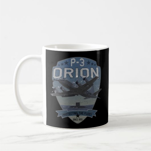 P-3 Orion Sub Hunter Asw Flugzeug Kaffeetasse (Links)