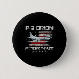 P-3 Orion U-Boot-Jäger ASW-Flugzeug Vintage-Vetera Button