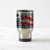 P-3B Orion Travel Mug in gebürstetem Silber Reisebecher (Mittel)