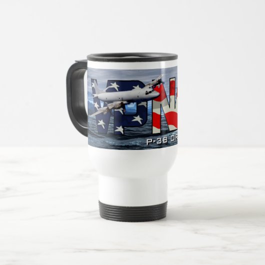 P-3B Orion Travel Mug Reisebecher (Vorderseite Links)