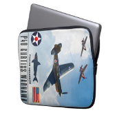 P-40 CURTISS WARHAWK FIGHTER SQUADRON LAPTOPSCHUTZHÜLLE (Vorderseite Links)