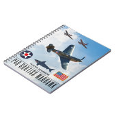 P-40 CURTISS WARHAWK FIGHTER SQUADRON NOTIZBLOCK (Linke Seite)