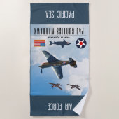 P-40 CURTISS WARHAWK FIGHTER SQUADRON STRANDTUCH (Vorderseite)