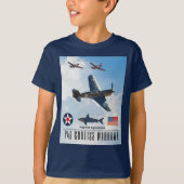 P-40 CURTISS WARHAWK FIGHTER SQUADRON T-Shirt (Vorderseite)