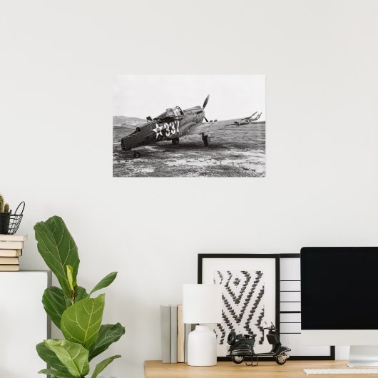 P-40 FLUGZEUG - PEARL HARBOR - 1941 POSTER (Heimbüro)