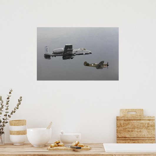 P-40 Tomahawk und A-10 Warthog Poster (Küche)