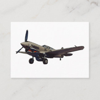 P-40 Warhawk aircraft Cards Visitenkarte