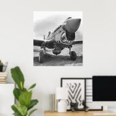 P-40 WARHAWK FLYING TIGERS - 1942 POSTER (Heimbüro)
