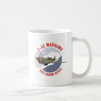 P-40 Warhawk Haifisch-Mund Kaffeetasse