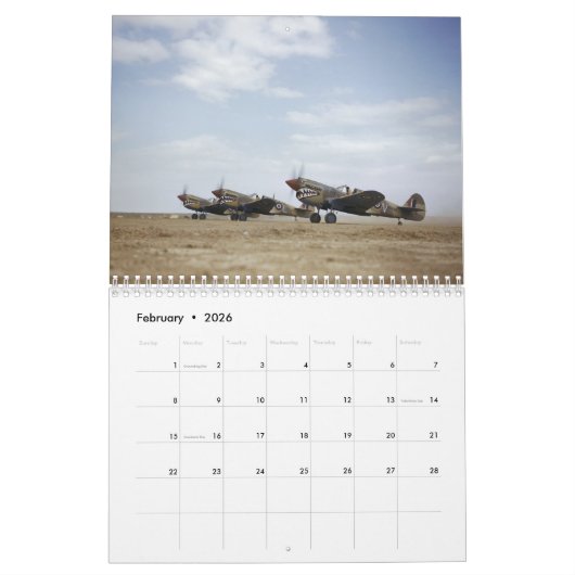 P-40 Warhawk Kalender (Feb 2026)