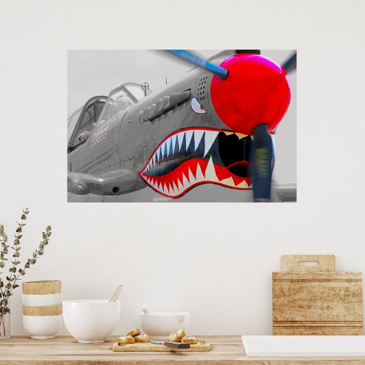 P-40 WARHAWK POSTER (Küche)