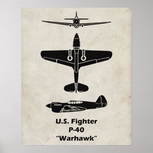 P-40 Warhawk Poster (Vorne)