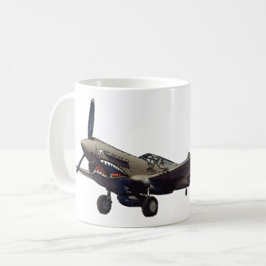 P-40 Warhawk Tasse & Cups (Vorderseite Links)