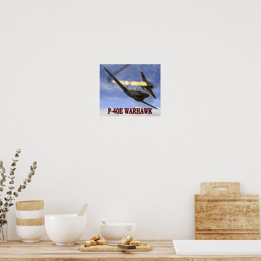 P-40 WARHAWK vs A6M2 ZERO POSTER (Küche)