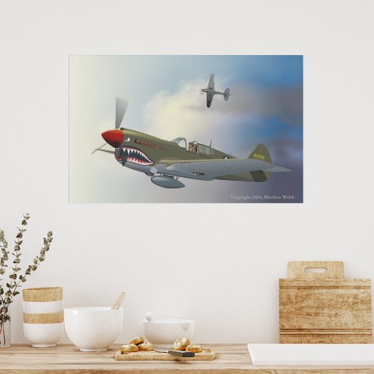 P-40 Warhawks Poster (Küche)