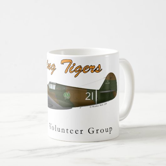 P-40B das Flying Tigers Kaffeetasse (VorderseiteRechts)