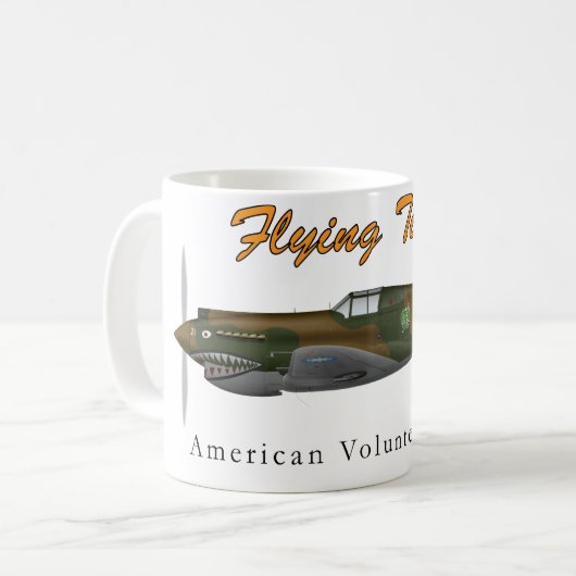 P-40B das Flying Tigers Kaffeetasse (Vorderseite Links)