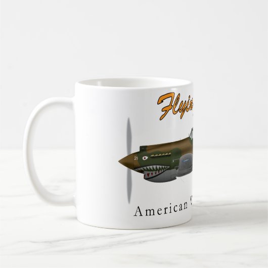 P-40B das Flying Tigers Kaffeetasse (Links)