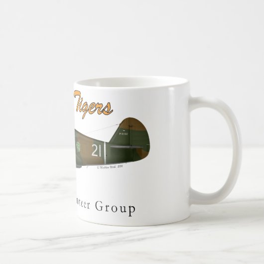 P-40B das Flying Tigers Kaffeetasse (Rechts)