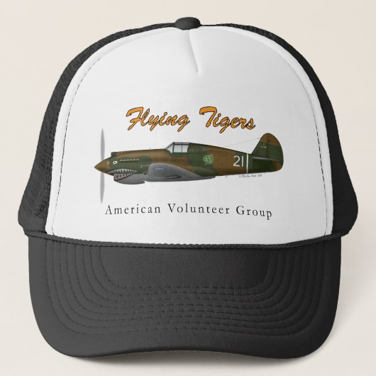 P-40B das Flying Tigers Truckerkappe (Vorderseite)