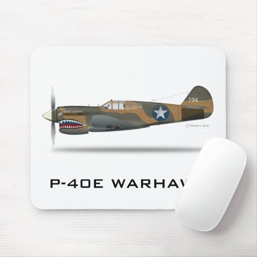 P-40E WARHAWK MOUSEPAD (Mit Mouse)