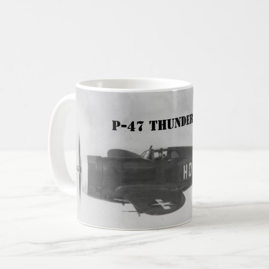 P-47 "Thunderbolt" 1944 Kaffeetasse (Vorderseite Links)