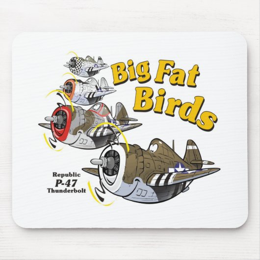 P-47 Thunderbolt in Formation Mousepad (Vorne)