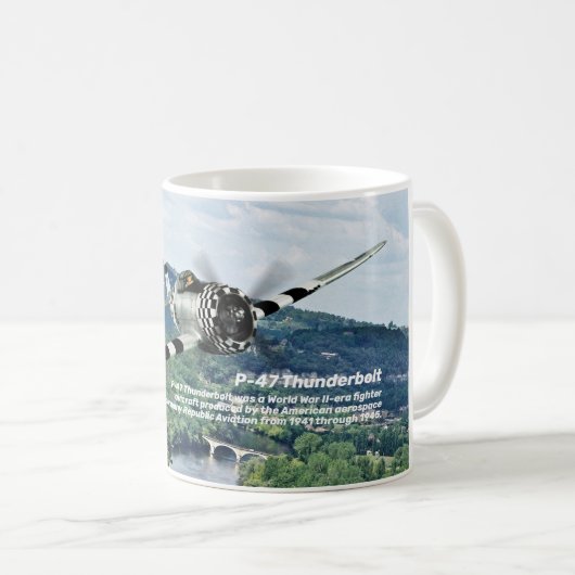 P-47 Thunderbolt Kaffeetasse (VorderseiteRechts)
