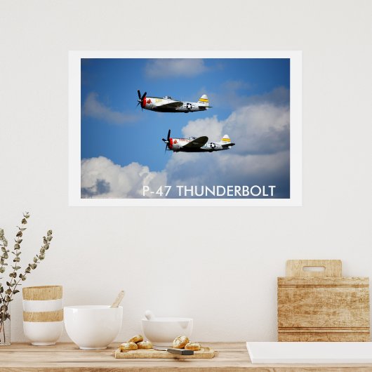 P-47 THUNDERBOLT "Nice Jugs" Poster (Küche)