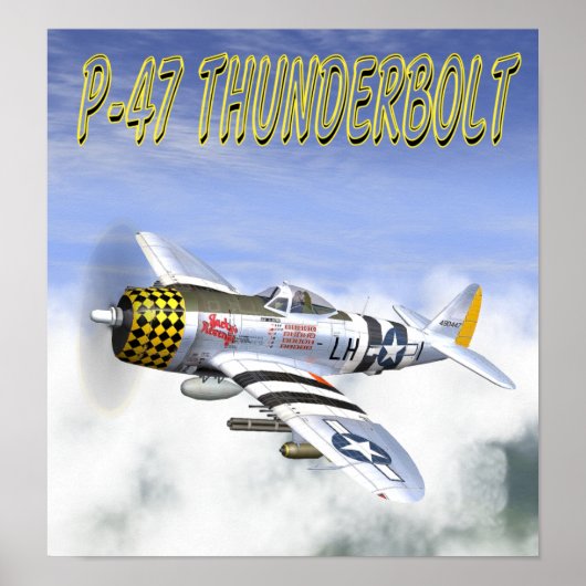 P-47 THUNDERBOLT POSTER (Vorne)